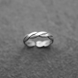 Silver Braided Ring