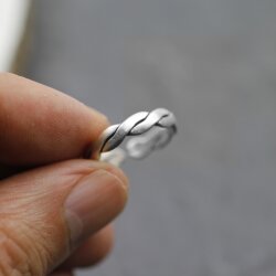 Silver Braided Ring