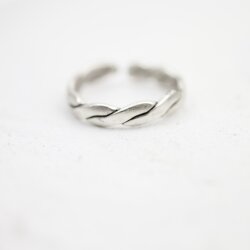 Silver Braided Ring