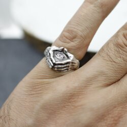 Illuminati Freimaurer Statement Ring