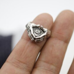 Illuminati Freimaurer Statement Ring