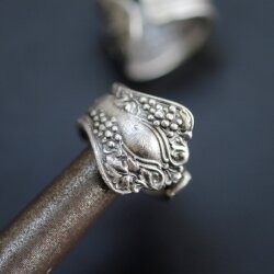 Spoon ring, Floral Spoon Ring