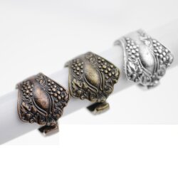 Spoon ring, Floral Spoon Ring