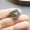 Spoon ring, Floral Spoon Ring