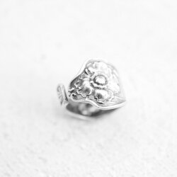 Spoon ring, Floral Spoon Ring