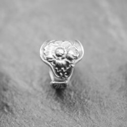 Spoon ring, Floral Spoon Ring