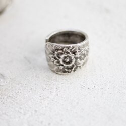 Spoon ring, Floral Spoon Ring