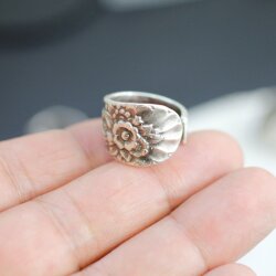 Besteckschmuck Ring, Löffel Ring