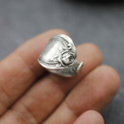 Besteckschmuck Ring, Löffel Ring