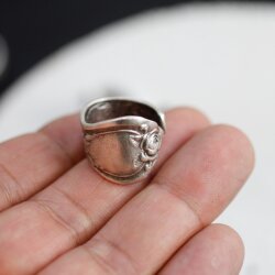 Spoon ring, Floral Spoon Ring