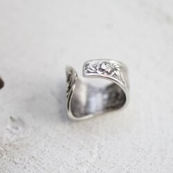 Spoon ring, Floral Spoon Ring