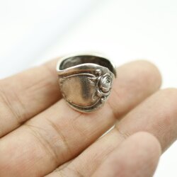 Spoon ring, Floral Spoon Ring