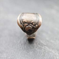 Spoon ring, Floral Spoon Ring