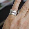 Mittelalter Statement Design Ring Antik Silber Ring