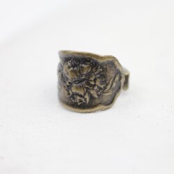 Spoon ring, Floral Spoon Ring