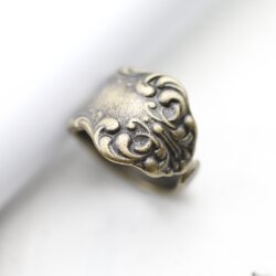 Spoon ring, Floral Spoon Ring