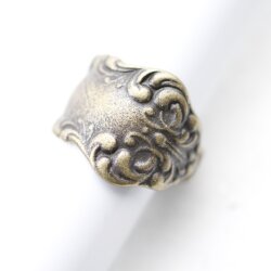 Spoon ring, Floral Spoon Ring