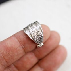 Spoon ring, Floral Spoon Ring