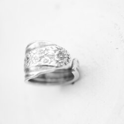 Spoon ring, Floral Spoon Ring