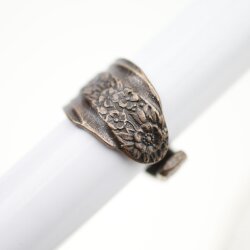 Spoon ring, Floral Spoon Ring