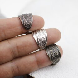 Spoon ring, Floral Spoon Ring