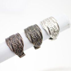 Spoon ring, Floral Spoon Ring