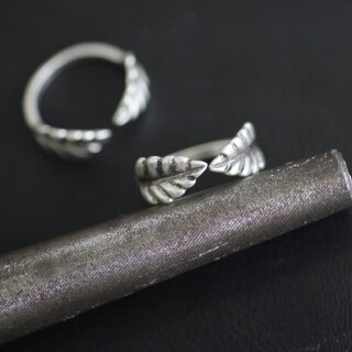 Silver Leaf Ring, Toe Ring