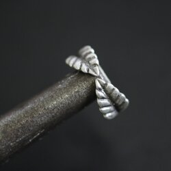 Silver Leaf Ring, Toe Ring