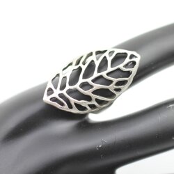 Silver Leaf Ring