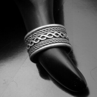 Sterling Silber beschichtet Statement Ring Silber Ring Made in Europa R1060 