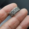 Braided Ring, Statement Silber Ring