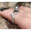 Animal Ring Cute Kitty Cat Ring, Animal Wrap Ring