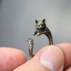 Katzen Ring,Tier Ring, Niedlicher Kitty Katzenring,Tier Wickelring