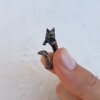 Katzen Ring,Tier Ring, Niedlicher Kitty Katzenring,Tier Wickelring