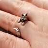 Animal Ring Cute Kitty Cat Ring, Animal Wrap Ring