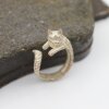 Katzen Ring,Tier Ring, Niedlicher Kitty Katzenring,Tier Wickelring