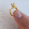 Animal Ring Cute Kitty Cat Ring, Animal Wrap Ring