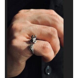 Eichhrnchen Ring,Tier Ring, Tier Wickelring
