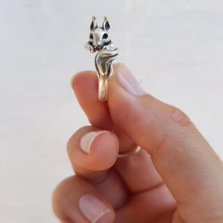 Eichhrnchen Ring,Tier Ring, Tier Wickelring