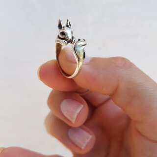 Eichhrnchen Ring,Tier Ring, Tier Wickelring