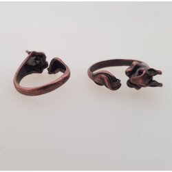 Animal Ring, Squirrel ring, Animal Wrap Ring