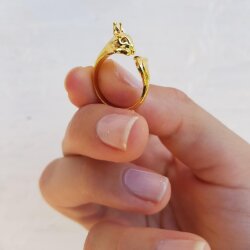 Animal Ring, Squirrel ring, Animal Wrap Ring