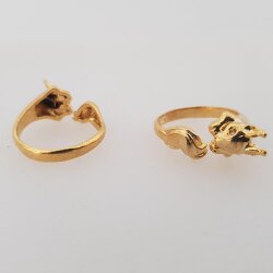 Eichhörnchen Ring,Tier Ring, Tier Wickelring