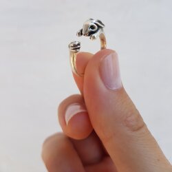 Bunny Ring, Adjustable Ring, Cute Ring, Animal Wrap Ring