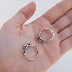 Kaninchen Ring,Tier Ring, Ring Hase,Tier Wickelring