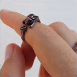 Bunny Ring, Adjustable Ring, Cute Ring, Animal Wrap Ring