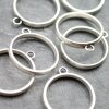 5 Antique Silver Round Hollow Frame Glue Blank, Open Bezel Blank Frame, Resin Jewelry Findings