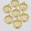 10 Gold Miraculous Medal, Holy Mary charms