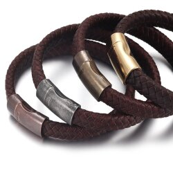 1 Edelstahl Magnetverschluss für Armband, Schmuckverschluss, Armband, Leder