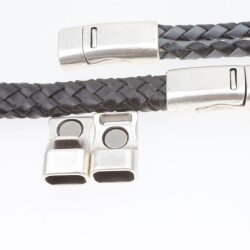 Stainless Steel Magnetic Clasp, Magnetic Bracelet Clasp, Leather Bracelet Clasp